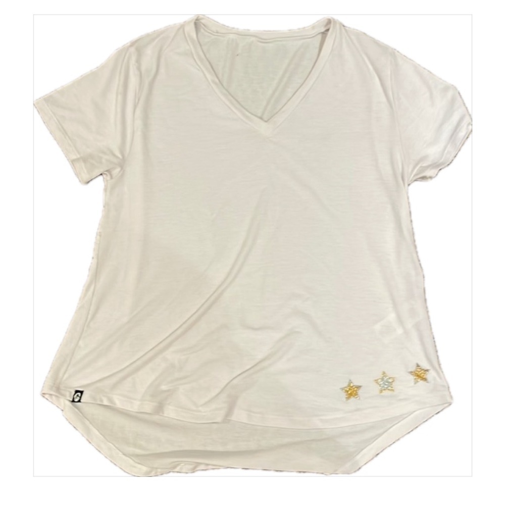 White T-Shirt with Stars